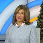 Hoda’s grey ribbed sweater on Today