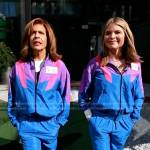 Hoda and Jenna’s colorblock track jacket and pants on Today