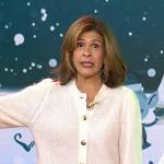 Hoda’s white cardigan on Today