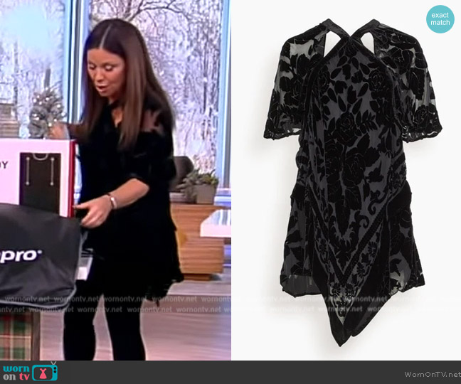 Isabel Marant Zena Dress in Black worn by Gretta Monahan on The View