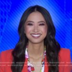 Jaclyn Lee’s floral blouse on Good Morning America