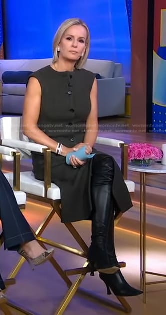 Jennifer’s grey button front dress on Good Morning America