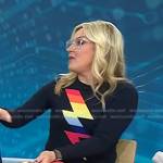 Jennifer Jolly’s rainbow lightning bolt sweater on Today