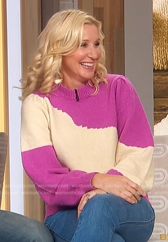 Jenny Marrs' pink sweater on Sherri