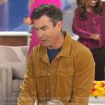 Jerry’s corduroy shirt jacket on The Talk