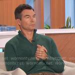 Jerry’s green quarter zip sweater on The Talk