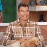 Jerry’s khaki plaid shirt on The Talk