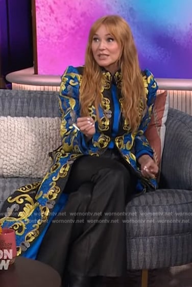 Jewel’s embroidered coat on The Kelly Clarkson Show