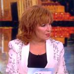 Joy’s white crystal embellished blazer on The View