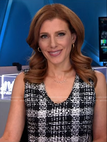 WornOnTV: Julia Boorstin’s plaid tweed dress on NBC News Daily ...