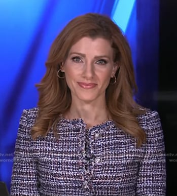 Julia Boorstin’s tweed jacket on NBC News Daily