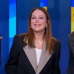 Julianne Moore’s colorblock blazer on Good Morning America