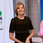 Kate’s black mesh panel dress on NBC News Daily