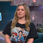 Kelly’s Bruce Springsteen graphic tee on The Kelly Clarkson Show