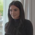 Kim’s black turtleneck top on The Kardashians