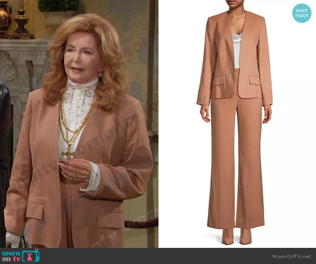 Kobi Halperin Lina Open-Front Jacket and Pants worn by Maggie Horton (Suzanne Rogers) on Days of our Lives