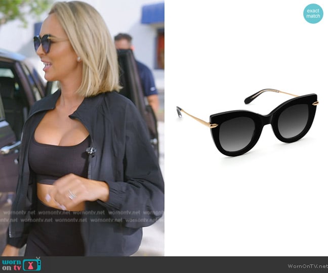 Krewe Laveau Nylon Sunglasses worn by Nicole Martin (Nicole Martin) on The Real Housewives of Miami