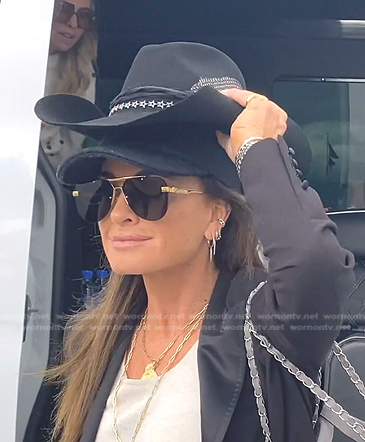 WornOnTV: Kyle's grey plaid blazer and sunglasses on The Real Housewives of  Beverly Hills, Kyle Richards