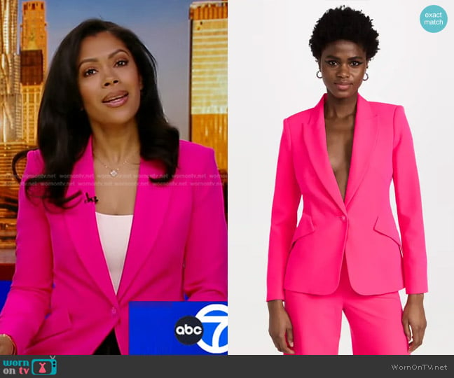 L'Agence Chamberlain Blazer worn by Shirleen Allicot on Good Morning America