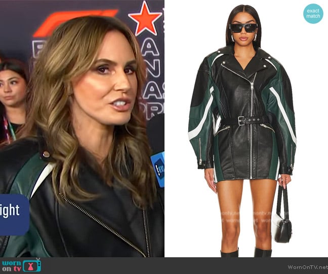 LaMarque Harlee Biker Dress worn by Keltie Knight on E! News