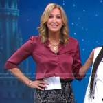 Lara’s grey snakeskin print skit on Good Morning America