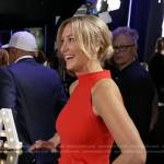 Lara’s red ruffled halter dress on Good Morning America