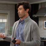 Li Shin’s grey ribbed zip knit jacket on Days of our Lives