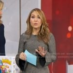 Lori’s metallic glitter bell cuff dress on Good Morning America