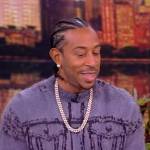 Ludacris’s gray shirt patterned sweater on The View