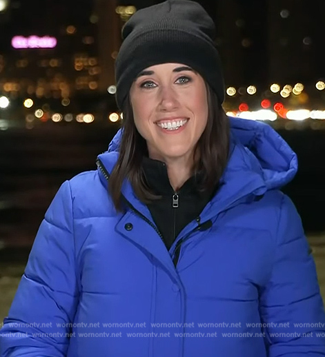Maggie's blue padded jacket on Today
