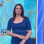 Maria’s blue scoop neck dress on Today