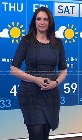 WornOnTV: Maria’s grey plaid dress on Today | Maria Larosa | Clothes ...