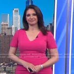 Maria’s pink scalloped trim dress on Today