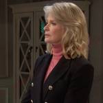 Marlena’s black double breasted blazer on Days of our Lives