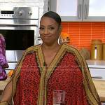 Melba Wilson’s red leopard print caftan on Today