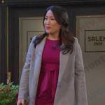 Melinda’s pink tie waist dress on Days of our Lives