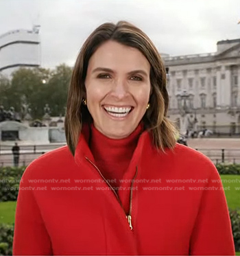 Molly’s red zip coat on Today