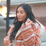 Monica’s fair isle fleece jacket on The Real Housewives of Salt Lake City