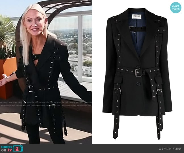 Monse Grommet Harness Jacket worn by Zanna Roberts Rassi on Today