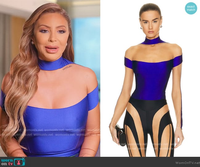 Mugler Long Sleeve Bodysuit worn by Larsa Pippen (Larsa Pippen) on The Real Housewives of Miami