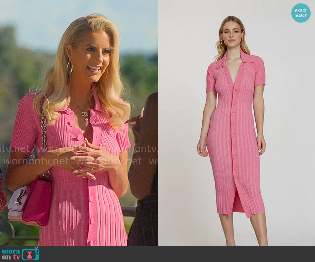 Selling Sunset: Season 5 Episode 1 Christine's Denim & Pink Dress
