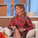 Natalie’s floral long sleeved mini dress on The Talk