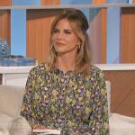 Natalie’s green floral dress on The Talk