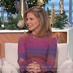 Natalie’s ombre stripe sweater dress on The Talk