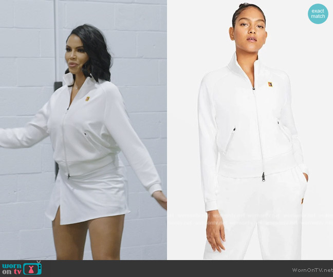 Nike Court Heritage Jacket worn by Mia Thornton on The Real Housewives of Potomac