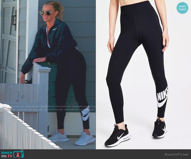 Nike Sportswear Classics High-Waisted Graphic Leggings worn by Whitney Rose on The Real Housewives of Salt Lake City