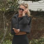 Olivia’s black padded vest and leggings on Southern Charm