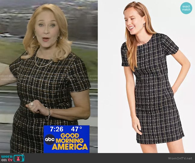 On 34th Tweed Mini Dress worn by Debbie DuHaime on Good Morning America