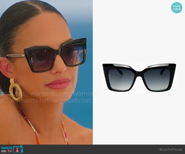 Otra Sierra Sunglasses worn by Amanza Smith on Selling Sunset