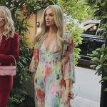 Paris Hilton’s multicolored floral print jumpsuit on The Kardashians